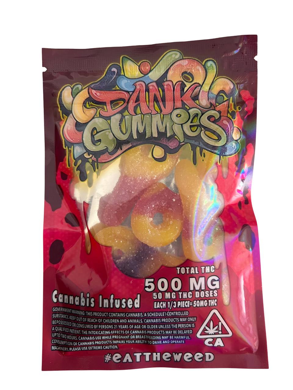 buy Dank Gummies Sour Keys 500mg