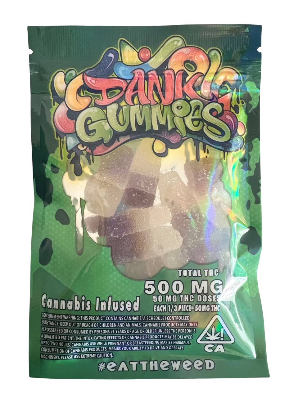 buy Dank Gummies Cola Bottles 500mg