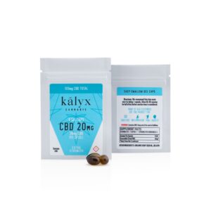 Kalyx CBD 20 Capsules (20mg CBD – 5 caps/bag)