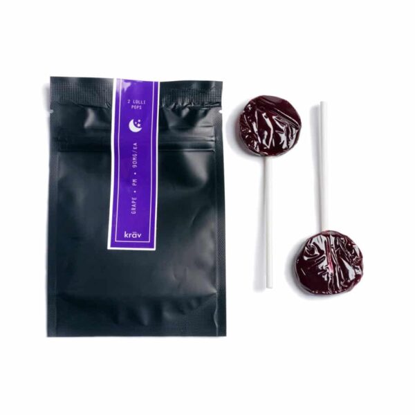 KRAV – Nightime Suckers (180mg THC/pack)