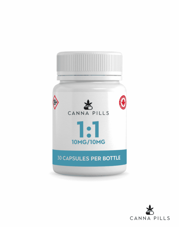 Canna Pills – 1:1 Capsules 30x (THC 10mg: CBD 10mg)