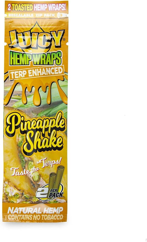 Juicy Terp Enhanced Hemp Wraps – Pineapple Shake Flavour