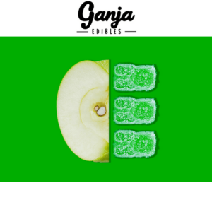 Ganja Bears Sour Green Apple – 10 x 15mg THC