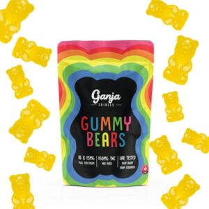 Ganja Bears-Lemon Lime – 10 x 15mg THC