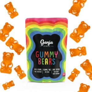 Ganja Bears Orange – 10 x 15mg THC
