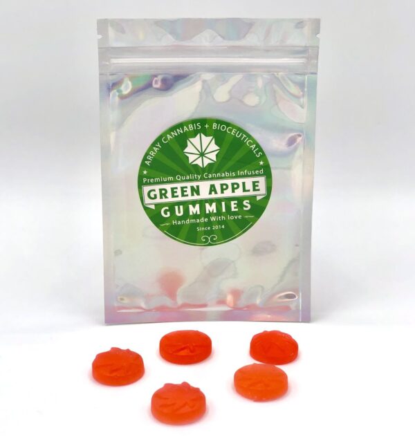 Array – Green Apple Gummies – (125mg THC per pack)