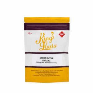 King Louis – Fat Cat Green Apple (200mg THC Distillate Gummy)