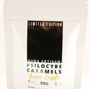 Aura Artisan Psilocybin Caramels – (Limited: Green Apple 2x500mg=1000mg)