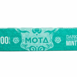 Mota Dark Chocolate Bar – Mint-300 MG THC
