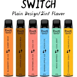 RandM Switch R&M 2in1 Disposable Vape Pod (6% Nicotine 2400 puffs) 18 flavours