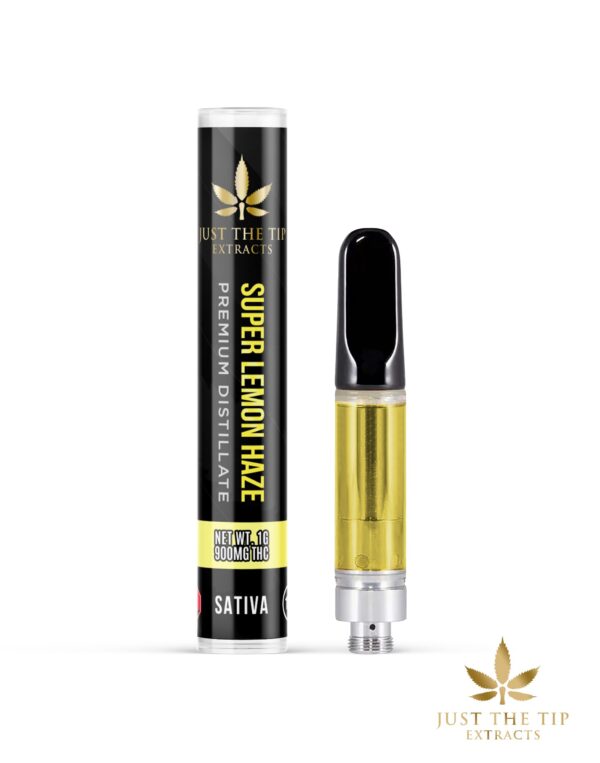 Just The Tip: Super Lemon Haze -THC Premium Distillate Cartridges: Sativa