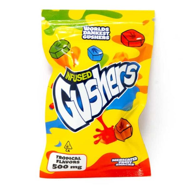 Medicated infused Sour Gushers Tropical 500mg THC