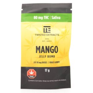Twisted Extracts Mango Jelly Bomb – Sativa (80mg)