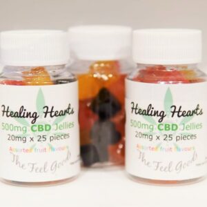 The Feel Goods: Healing Hearts CBD Jellies (500 mg of CBD)