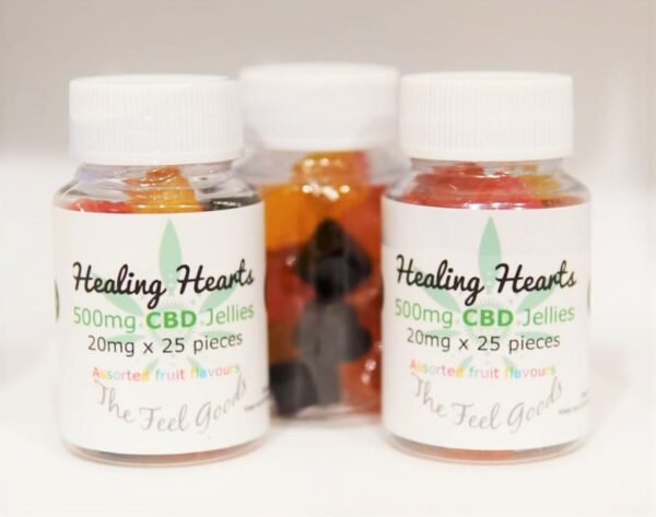 The Feel Goods: Healing Hearts CBD Jellies (500 mg of CBD)
