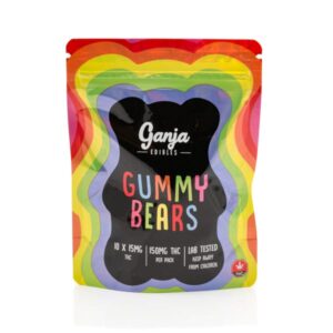 Ganja Bears- Assorted – 10 x 15mg THC