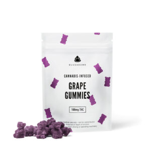 Buuda Bomb: Raisin Gummy Bears 10 pièces = 100 mg de THC