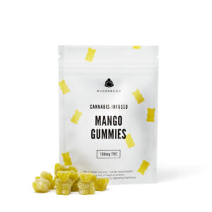 Buuda Bomb: Mango Gummy Bears 10 Pieces= 100mg THC