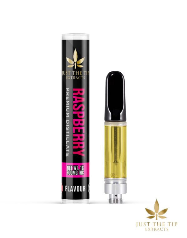 Just The Tip: Distillate Cartridges: Raspberry: Indica (1ml)