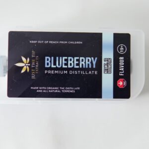 Just The Tip: Blueberry- THC Syringe Premium Distillate Organic Terpenes