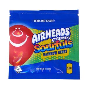 Medicated Airheads Sourfuls Rainbow Berry (500mg)