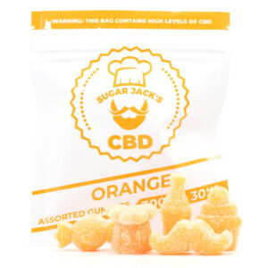 buy 300mg CBD Assorted Orange Gummies (Sugar Jack’s)