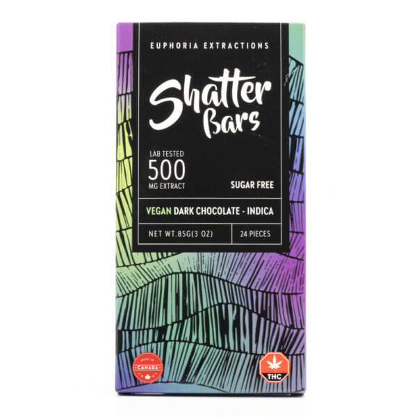 buy Indica Vegan Dark Chocolate Shatter Bar (Euphoria Extractions)