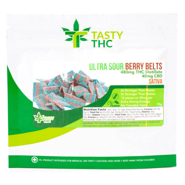 buy Ultra Sour Berry Belts (Tasty THC)