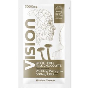 buy Vision White Label Milk Chocolate 3000mg