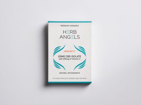 buy Herb Angels 250mg CBD Isolate Immunity Capsules