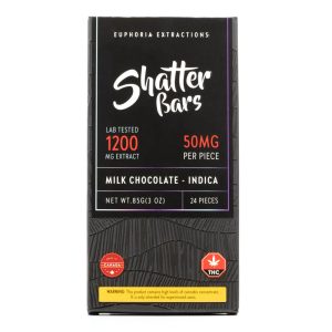 buy Indica Milk Chocolate Shatter Bar (Euphoria Extractions)