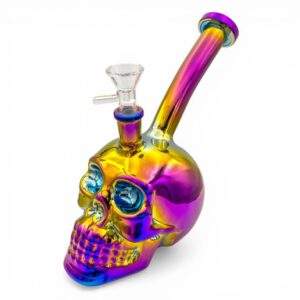 7″ Iridescent Skull Bong – $49.99