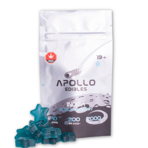 Apollo – Shooting Stars Gummies – Blue Raspberry – Indica – 2000mg THC