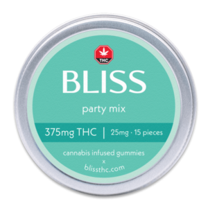 Bliss Party Mix Gummies – 375mg THC