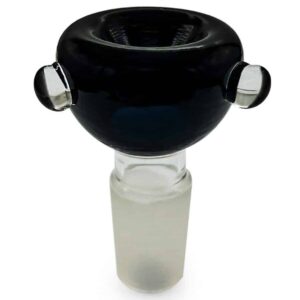 Bubble Herb Bowl – 18mm Male – Black