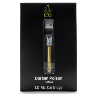 CG Extracts – Premium Cartridge – Durban Poison – 1ML
