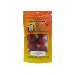 Chef’s Treats – Full Spectrum Sour Cherry Slices 200mg THC