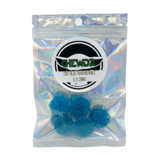 Chewda – Blue Raspberries – 100mg CBD