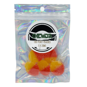 Chewda – Perky Peaches – 100mg CBD