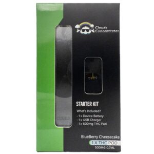 Clouds Concentrates – JUUL THC Starter Kit – Blueberry Cheesecake