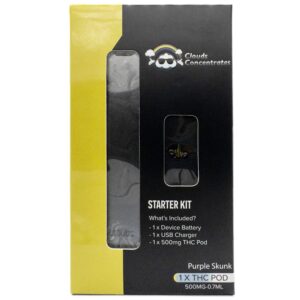 Clouds Concentrates – JUUL THC Starter Kit – Purple Skunk