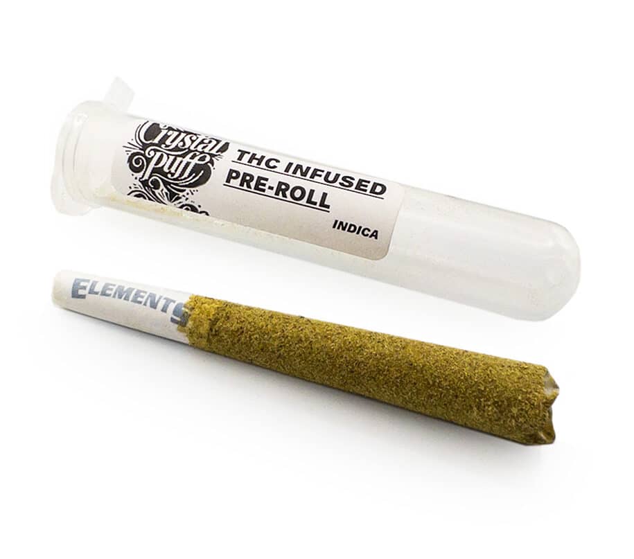 Crystal Puff – THC Infused Pre-Roll – INDICA