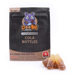 Doobie Snacks – 150mg THC Gummies – Cola Bottles