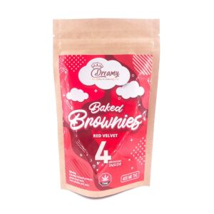 Dreamy Delite Baked Brownies Red Velvet 400mg THC