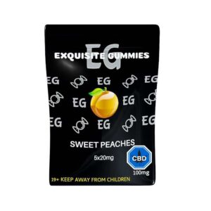 Exquisite Gummies – Peach CBD – 100mg