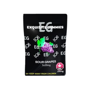 Exquisite Gummies – Grape – 100mg
