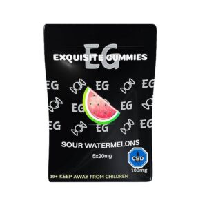 Exquisite Gummies – Watermelon CBD – 100mg