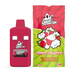 Ghost Vape – Lychee Dream / Galactic Gas – 2000mg (1g/1g) THC Disposable