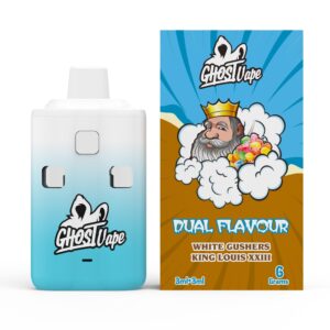 Ghost Vape – White Gusher / King Louis XIII – 6000mg (3g/3g) THC Disposable