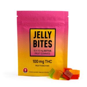 Jelly Bites – Fruit Punch Mix 100mg – Sativa